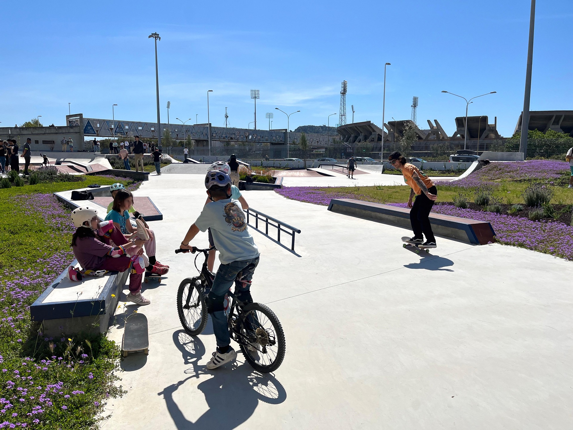 Lo skatepark di Monte Mixi a Cagliari