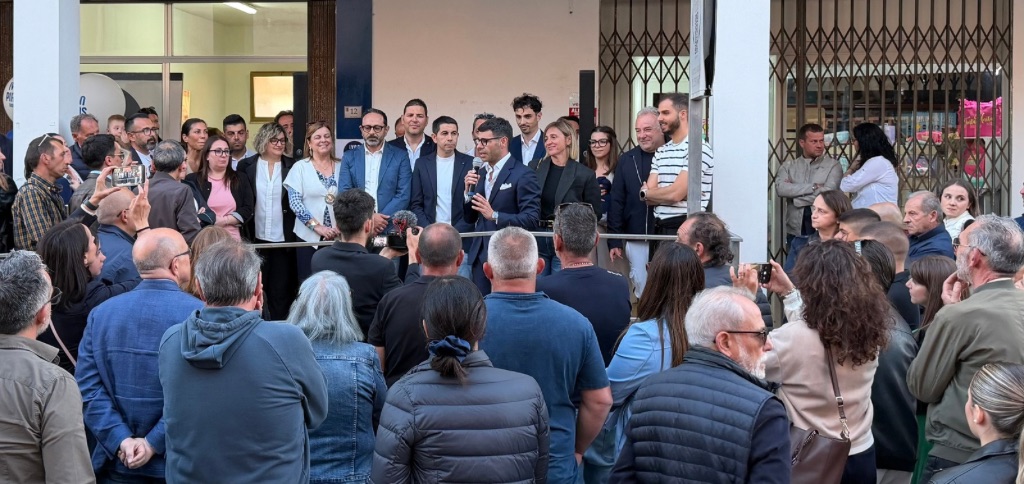 L’inaugurazione della sede elettorale di Ivan Piras a Dolianova