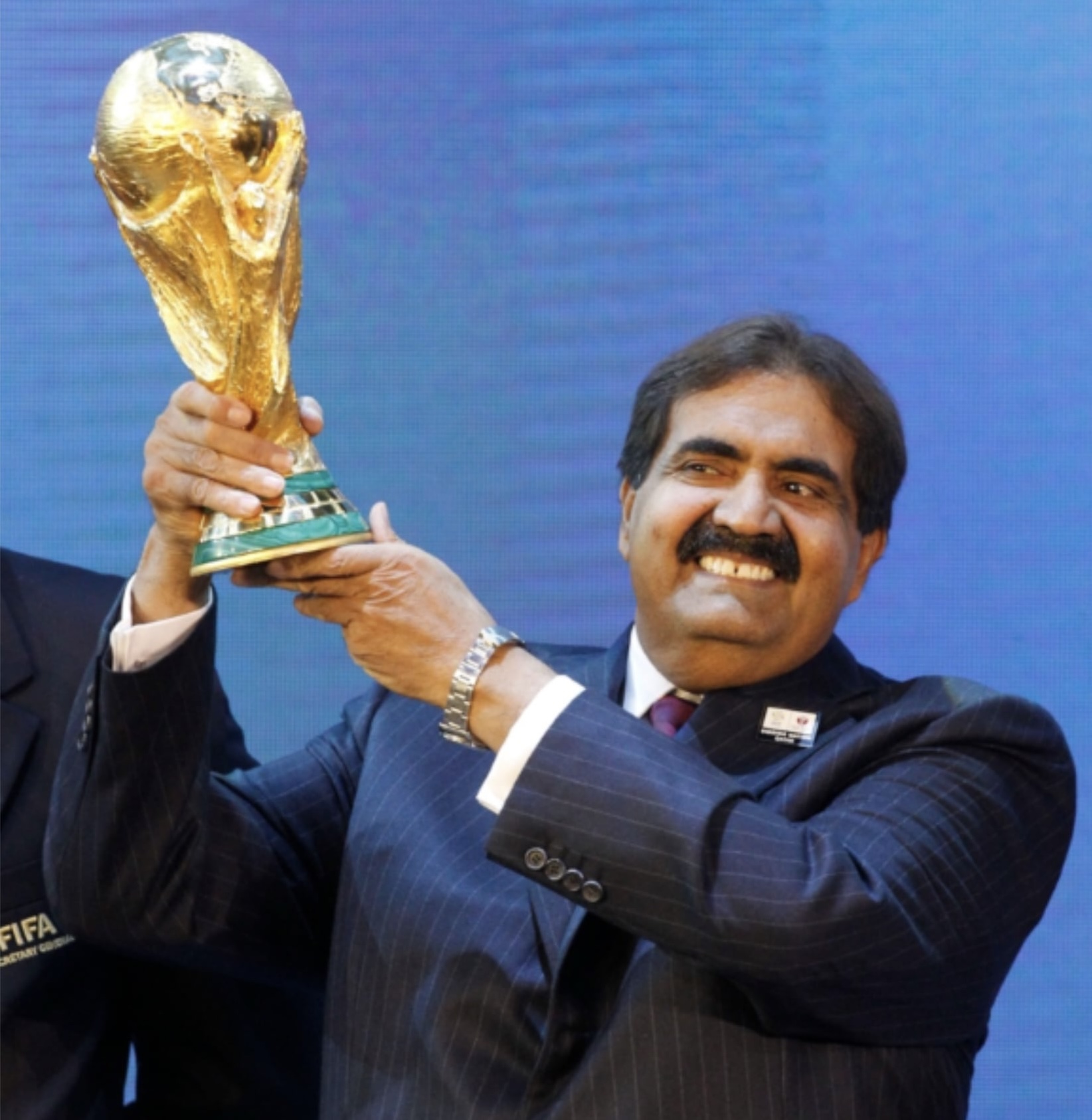 Hamad bin Khalifa Al Thani durante i mondiali di calcio disputati in Qatar nel 2022